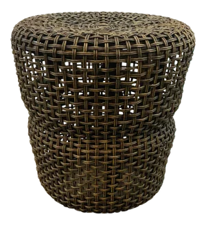 Arteriors Organic Modern Tobacco Rattan Camden Stool