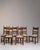 French Provincial 1970-1979 France Weathered Honey Oak Set Of Five Ladder-Back Chairs For Sale - Image 3 of 11