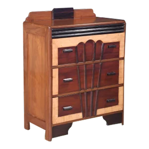 1940s Late Art Deco Chest of Drawers, Dresser