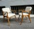 Set of Armchairs with Dark Wood Frame and White Bouclé Fabric, 2000s For Sale - Image 18 of 18