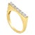 The Maya Asscher Cut Bar Ring in 14k Yellow Gold Lab Grown Diamonds by Lumeniri, Size 8 For Sale