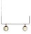 Bai T Chandelier II Suspension Lamp in Steel and Glass by Neri and Hu for Parachilna For Sale