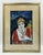 Moroccan 1970s Mohamed Hamri Moroccan Modernist Portrait of Woman, Oil & Gouache Painting For Sale - Image 3 of 18
