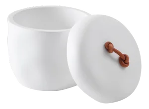 Montecito Cotton Jar, White