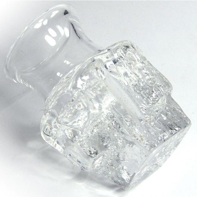 Glass Small Ice Glass by Per Lutken for Holmegaard, 1960s For Sale - Image 7 of 9
