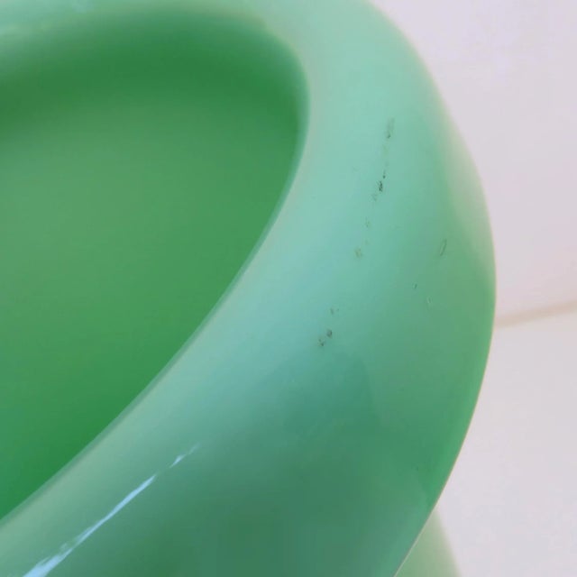 Mid 20th Century Italian Mint Green Goblet Vase For Sale - Image 5 of 7