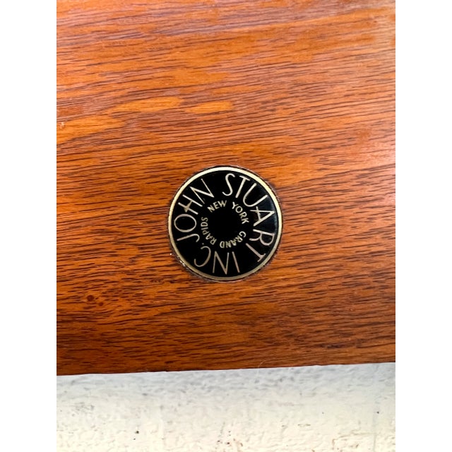 Mid 20th Century Mid-Century Modern Style Walnut Headboard by John Stuart For Sale - Image 9 of 9