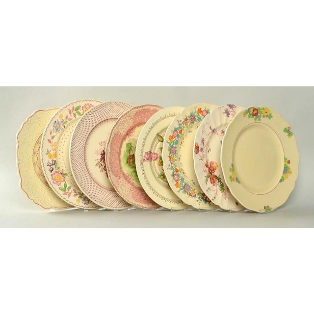 Vintage Pink Floral Dinner Plates Set of 8 Chairish