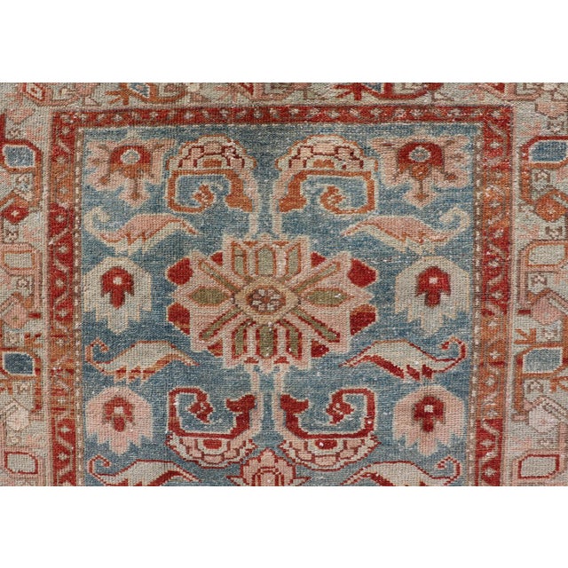 Antique 1920s Persian Hamadan Rug - 3'1" X 6'3" For Sale - Image 9 of 11