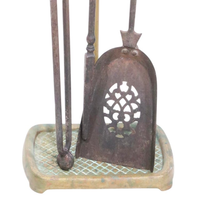 Antique Fireplace Tool Set For Sale - Image 11 of 12