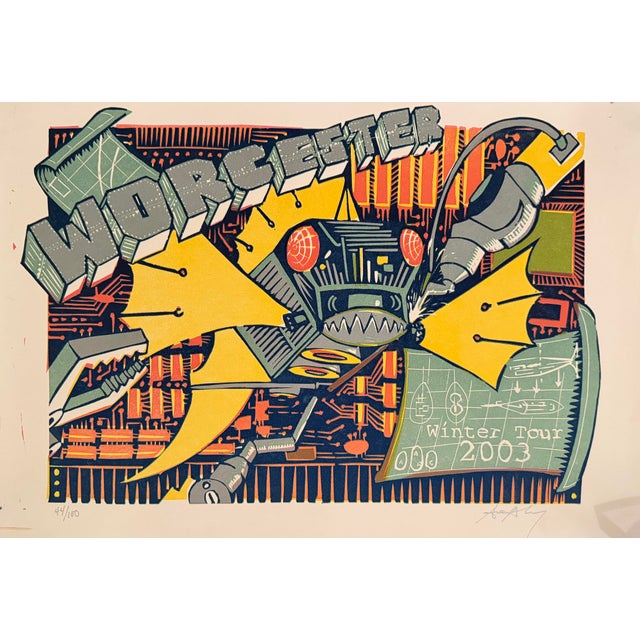 Trey Anastasio - Winter Tour 2003, Worcester, Limited-Edition Screenprint on Paper For Sale - Image 4 of 6