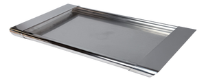 Large Coppola Stainless Steel Tray by Silvio Coppola for Alessi, Italy, 1980s