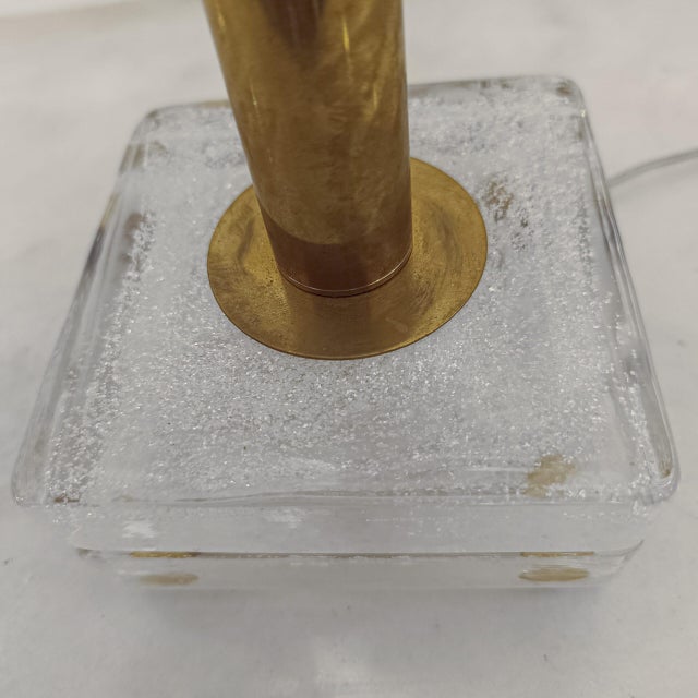 Murano Glass Cube Lamps, 1970s, Set of 2 For Sale - Image 6 of 7