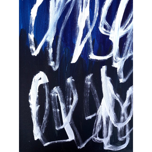 Paper Writings No. 3 — Abstract Original Oil Painting Inspired by Cy Twombly For Sale - Image 7 of 8