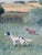 Rustic European Large Vintage Original Landscape Dog Oil Painting For Sale - Image 3 of 16