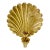 1960s Vintage Coastal Hollywood Regency Boho Chic Brass Fan Shell Candle Holder Wall Sconce For Sale