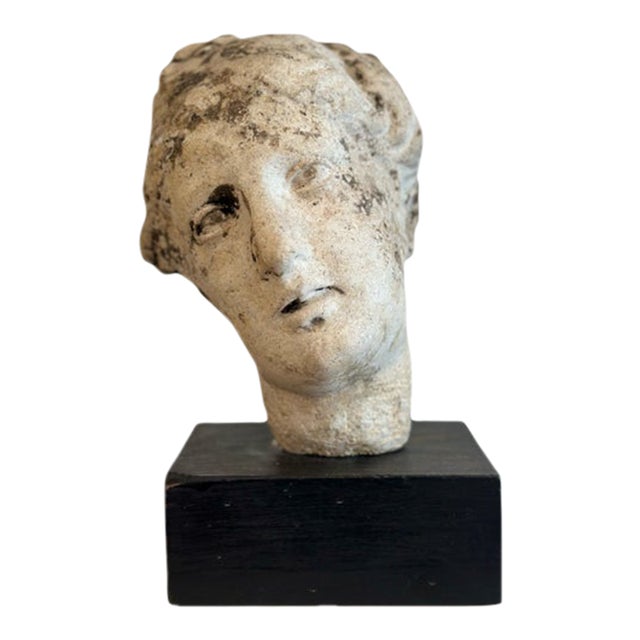 Early 20th Century Weathered Classical Fragment Bust For Sale