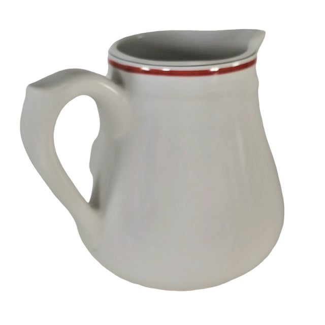 Porcelain D’Auteuil Jacques Lobjoy French Bistrot Creamer, 8 Oz For Sale - Image 4 of 8