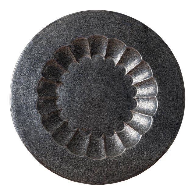 Indian Silverplate Tray For Sale
