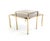 Made in Italy, 1980s. This coffee table features a brass frame, a glass shelf and a mirrored top. It may show slight...