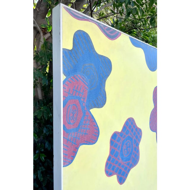 Late 20th Century Original XL Painting on Board Signed by Zandra Rhodes For Sale - Image 10 of 11