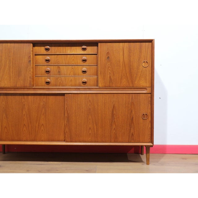 Mid Century Modern Vintage TeakDanish Buffet Credenza For Sale - Image 14 of 15