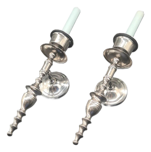 Vintage Chrome Wall Sconces, 1970s, Set of 2
