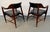 Brown Mid-Century Pair of Tapered Leg Dining Chairs Attributed to Paoli For Sale - Image 8 of 10