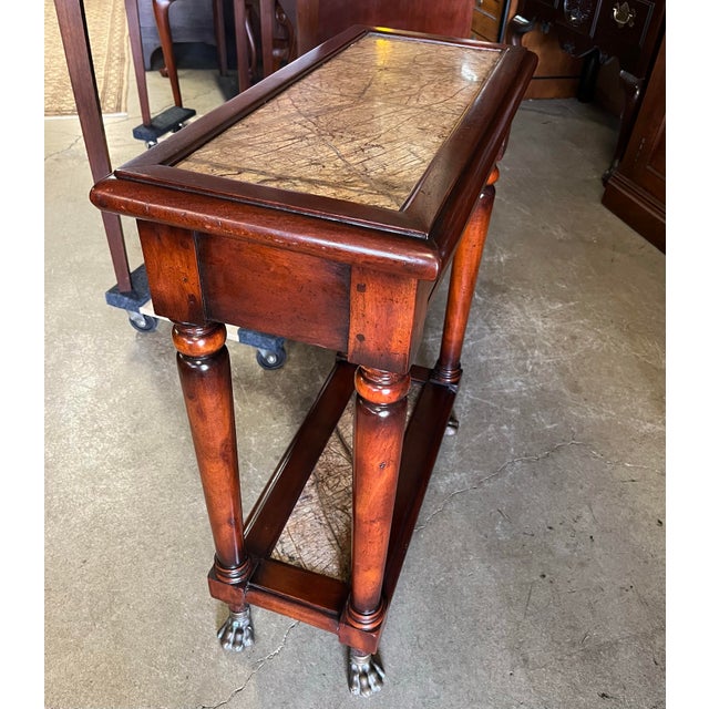 Early 21st Century Morgan Hill Theodore Alexander Marble-Top Console. For Sale - Image 5 of 12