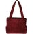 Chanel Vintage Red Suede Logo Small Tote For Sale - Image 4 of 8
