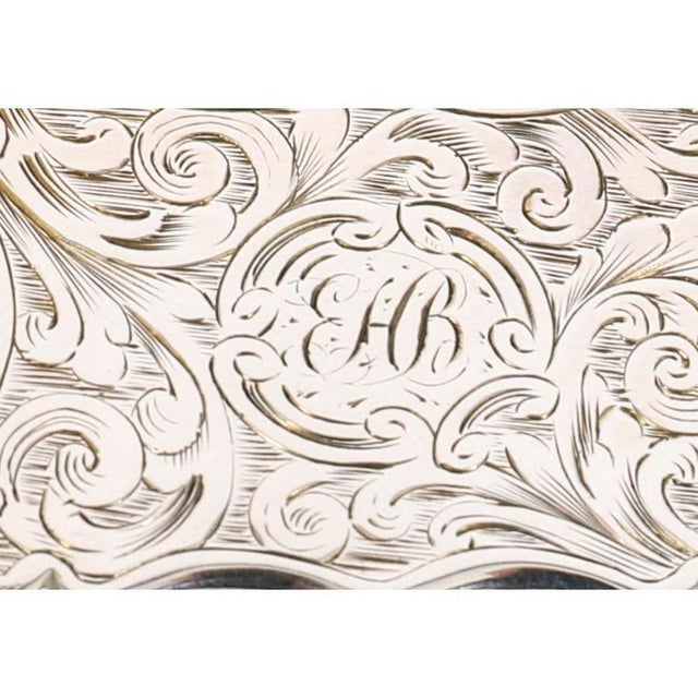 Late 19th Century Antique Victorian Sterling Silver Vinaigrette by Edward Smith, 1884 For Sale - Image 5 of 18