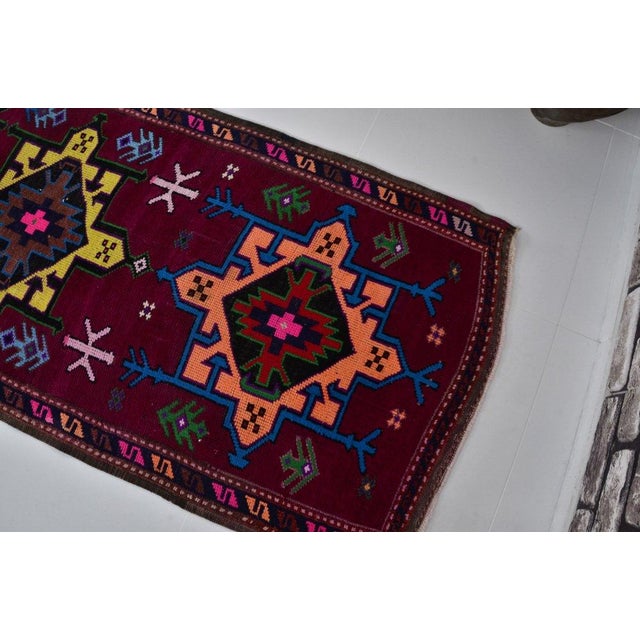 Vintage Antique Hallway Runner Rug For Sale In Phoenix - Image 6 of 10