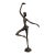 Vintage Modern Brutalist Bronze Ballerina For Sale