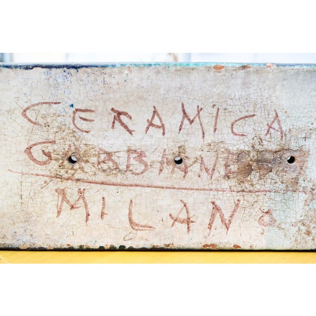 Blue Ceramic Vases from Gabbianelli, Italy, 1950s, Set of 3 For Sale - Image 8 of 9