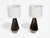 Contemporary Modern Table Lamps, Distressed Bronze Glass Finish, Lucite, Usa - a Pair For Sale - Image 4 of 10