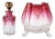 Glass Flowerpot and Bottle, Set of 2 For Sale