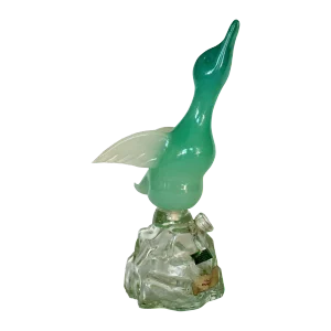Archimede Seguso Alabastro Murano Duck Decanter Bottle