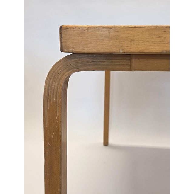 Brown Vintage Table by Alvar Aalto for Artek, 1950s For Sale - Image 8 of 17