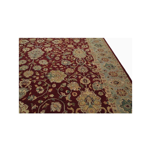 Textile 12x15 Handwoven Indian Agra Area Rug - 106253 For Sale - Image 7 of 13
