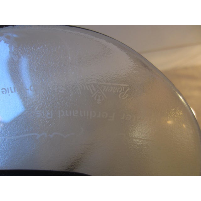 Blue Large Blue Flower Glass Bowl from Rosenthal, 1977 For Sale - Image 8 of 10