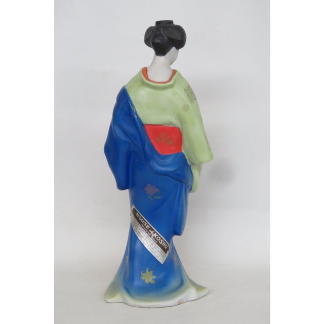 Mid-Century Modern House of Koshu Porcelain Geisha Figurine Empty Sake Decanter Made in Japan 5049b For Sale - Image 3 of 17