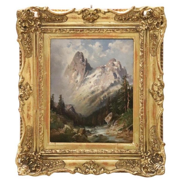 Mountain Landscape, Oil Painting on Board, 1972, Framed For Sale - Image 15 of 15