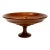 Mid-Century Folk Art Arts & Crafts Hand Turned Walnut Wood Compote. For Sale
