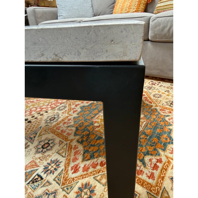 Crate & Barrel Parsons Style Coffee Table For Sale - Image 12 of 12