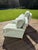 Wood Pair of Clayton Lounge Chairs by Howard Chairs LTD With Custom Slipcovers For Sale - Image 7 of 18
