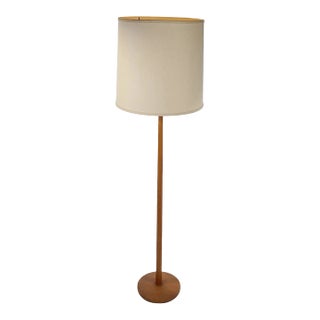 Scandinavian Mid Century Modern Teak Floor Lamp Made in Sweden C. 1950/60’s For Sale