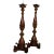 19th Century French Pearwood Turned Candlesticks - a Pair For Sale