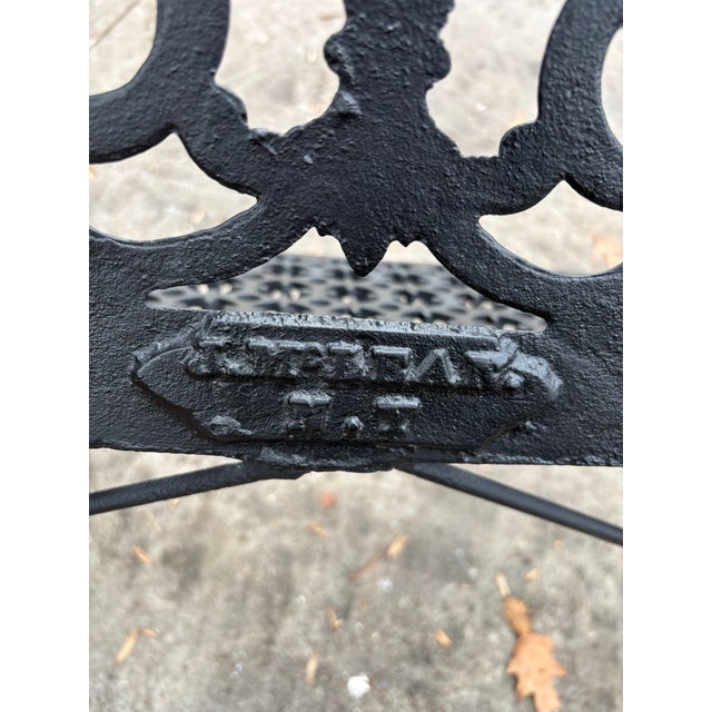 Gothic 19th Century Antique Iron Bench, Restored For Sale In Atlanta - Image 6 of 9