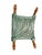 Ornamental & Decorative Materials Vintage Faux Bois Draped Stool With Carved Bamboo X-Frame For Sale - Image 7 of 10