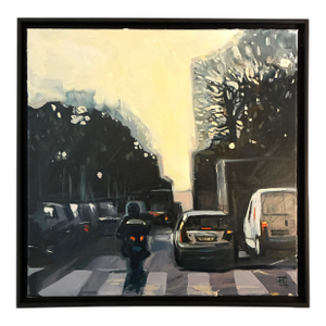 Original Oil Painting "Leaving Paris"
